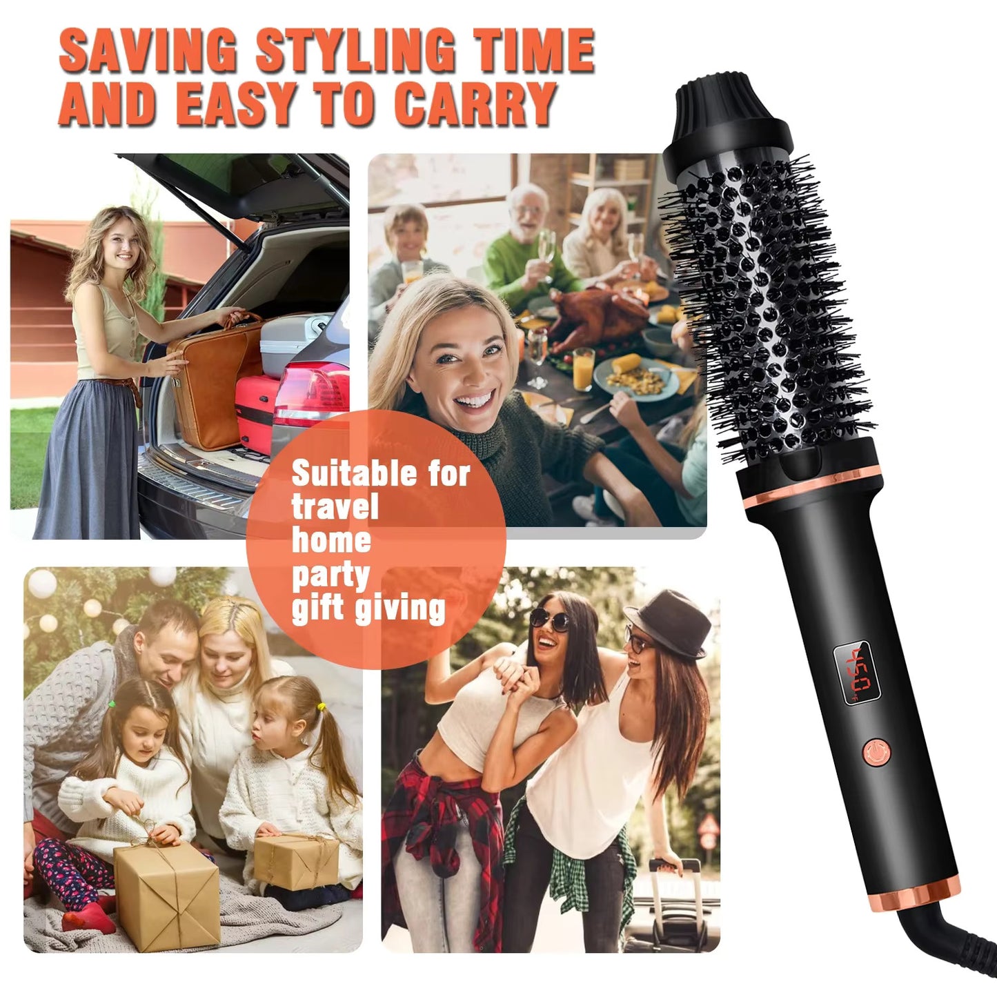 Tourmaline Ceramic Curling Brush