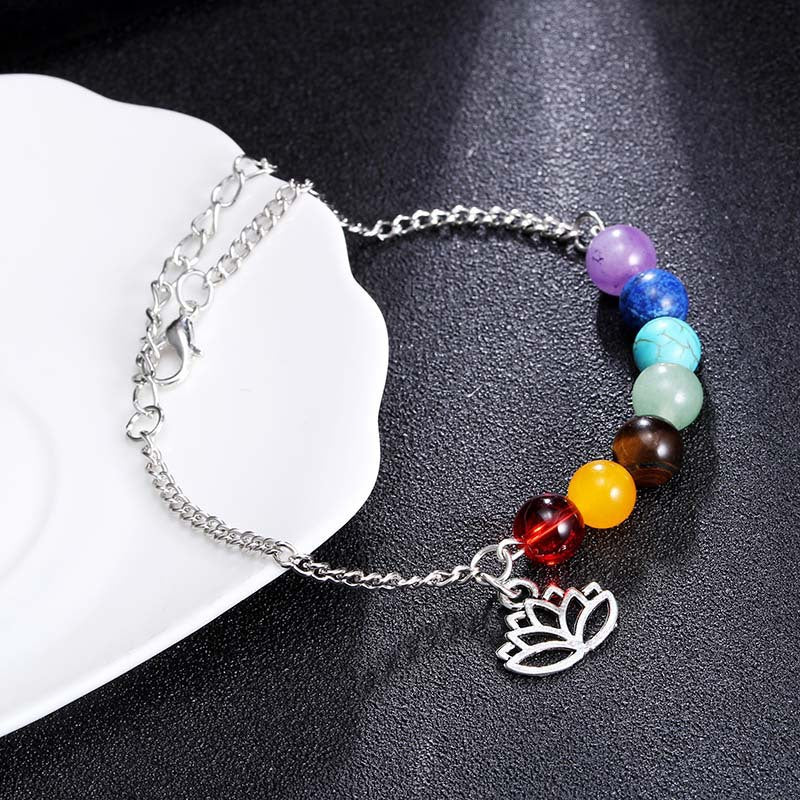 Colorful Seven Chakra Energy Beaded Bracelet