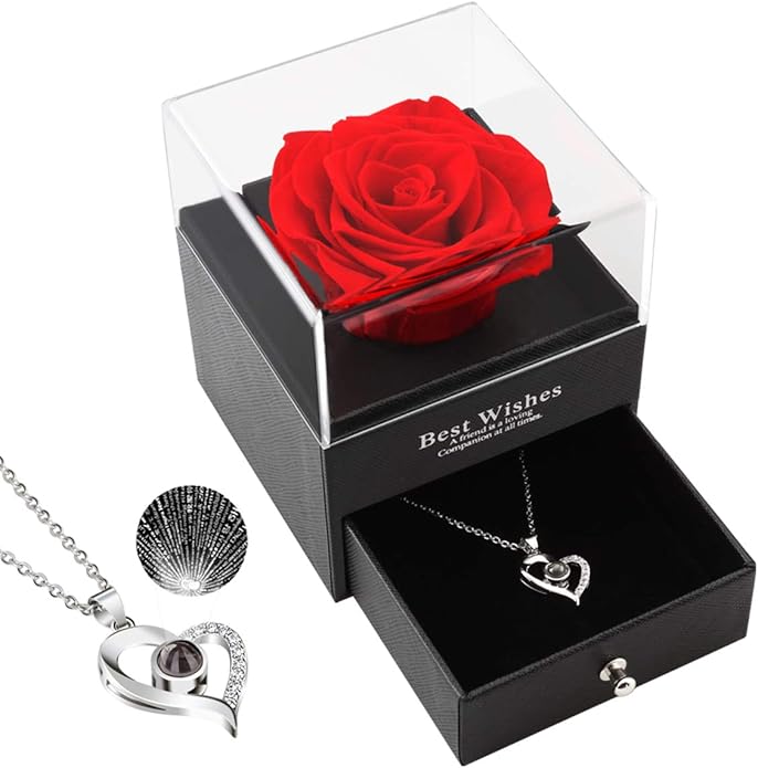 Heart Shaped Necklace with Gift Box