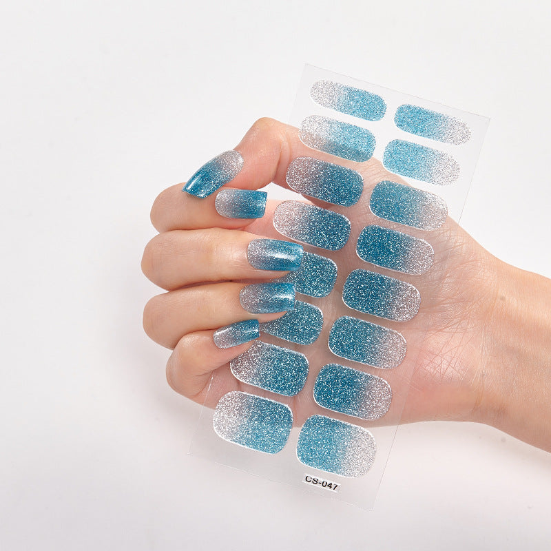 DIY Semi Cured Gel Nail Stickers