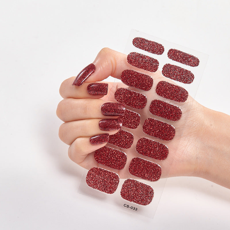 DIY Semi Cured Gel Nail Stickers