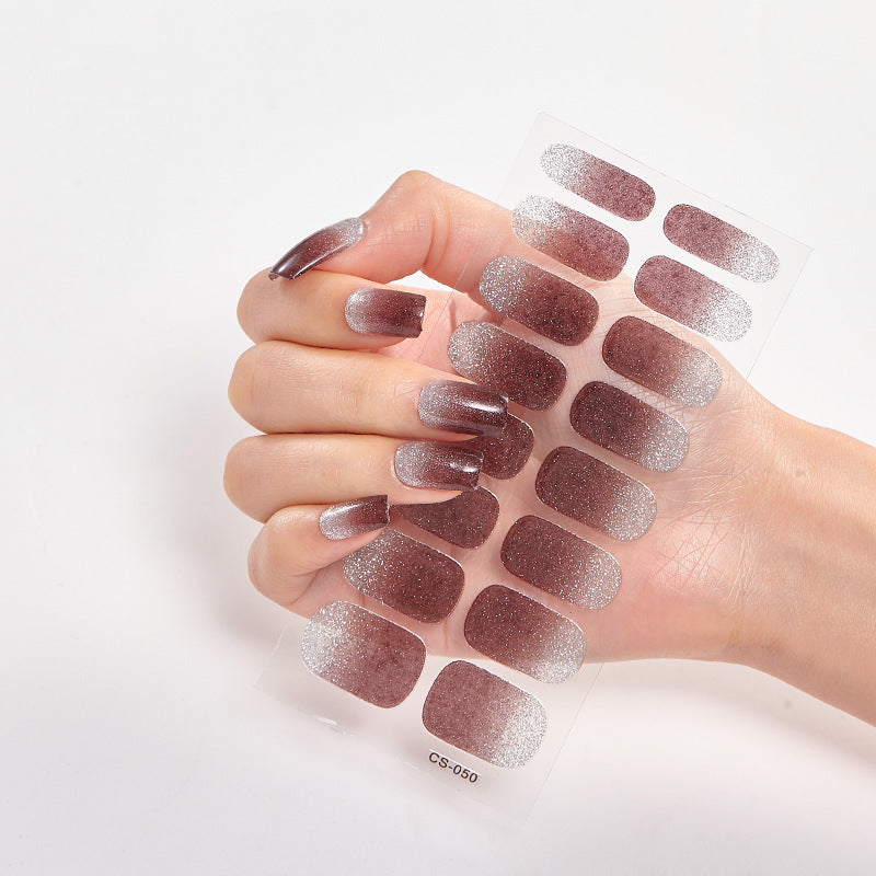 DIY Semi Cured Gel Nail Stickers