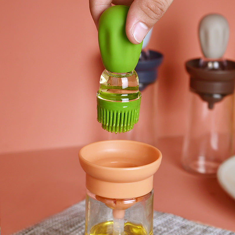 Kitchen Oil Bottle with Silicone Brush