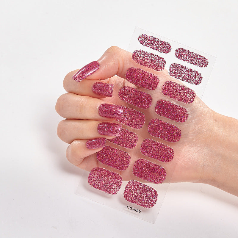 DIY Semi Cured Gel Nail Stickers