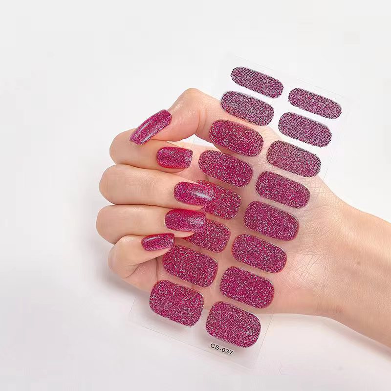 DIY Semi Cured Gel Nail Stickers