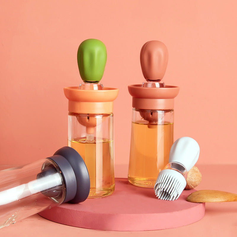 Kitchen Oil Bottle with Silicone Brush