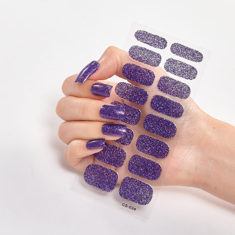DIY Semi Cured Gel Nail Stickers