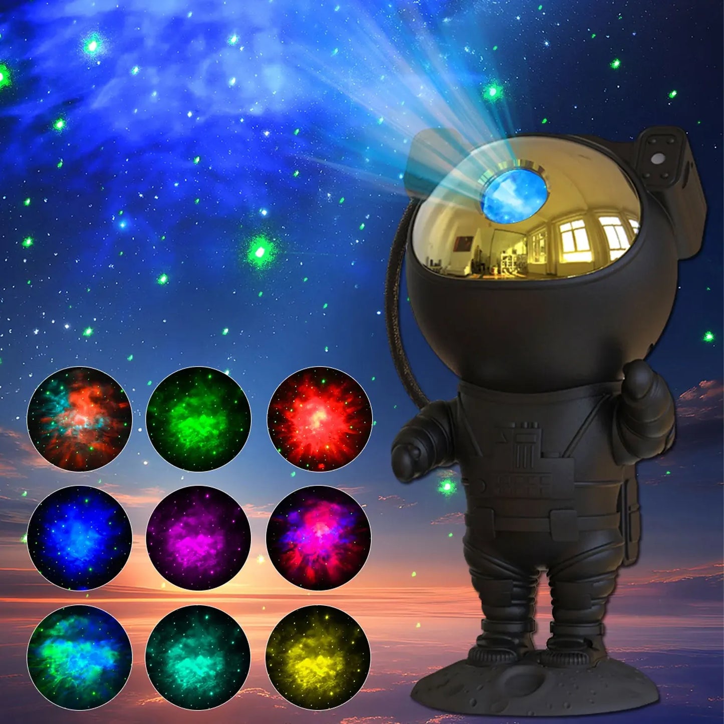 Galaxy Star Astronaut Projector LED Night Light