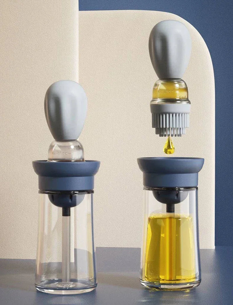 Kitchen Oil Bottle with Silicone Brush