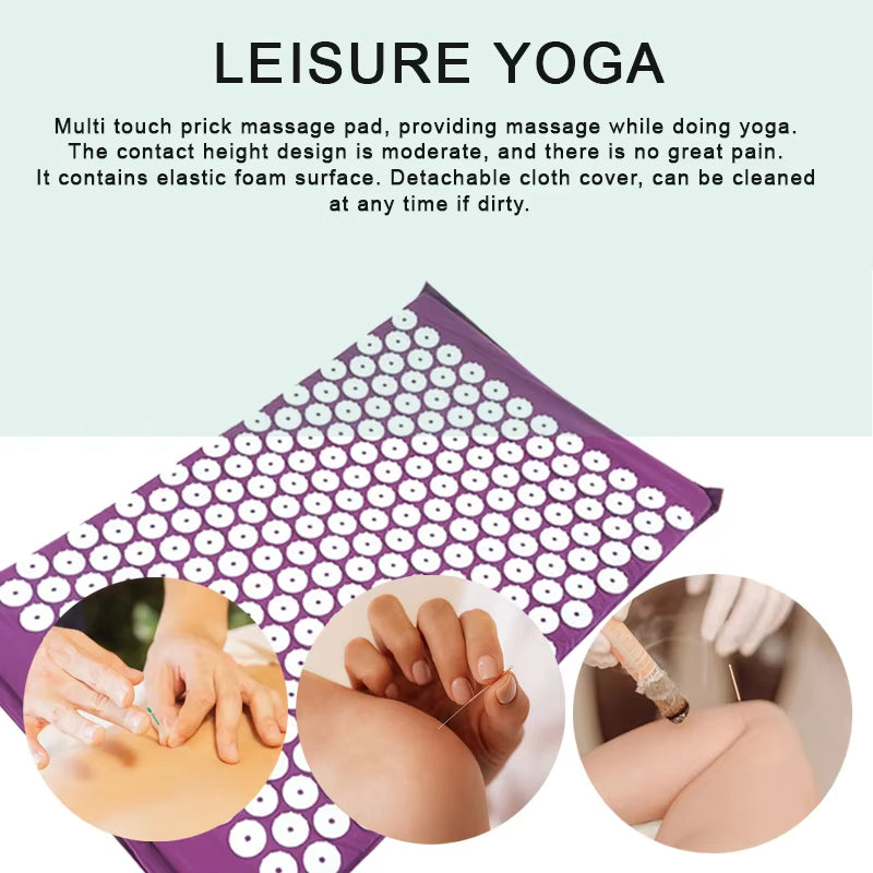 Acupressure Massage Mat Pillow Set