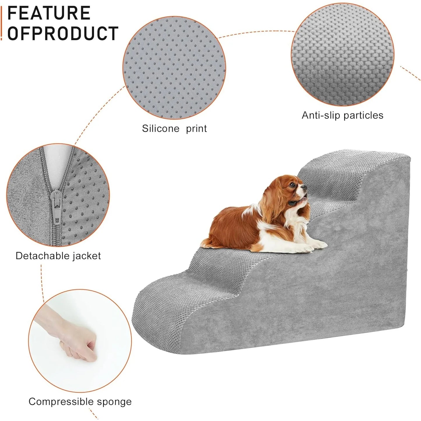 Non-Slip Pet Dog Stairs