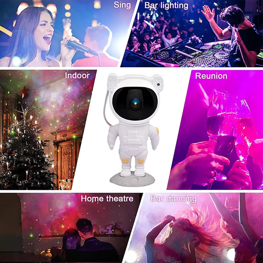 Galaxy Star Astronaut Projector LED Night Light