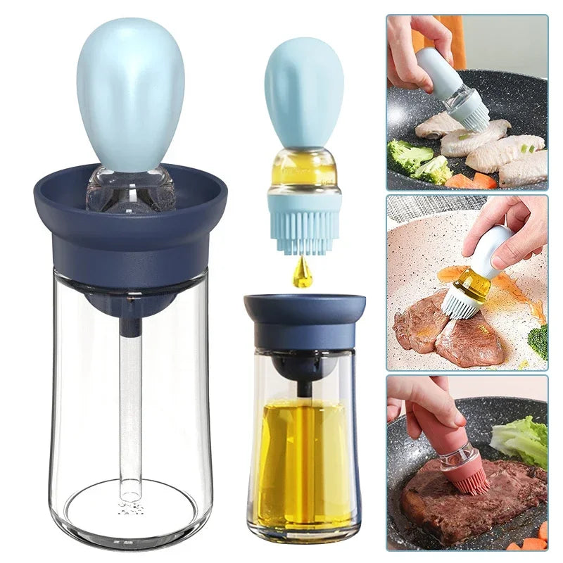 Kitchen Oil Bottle with Silicone Brush