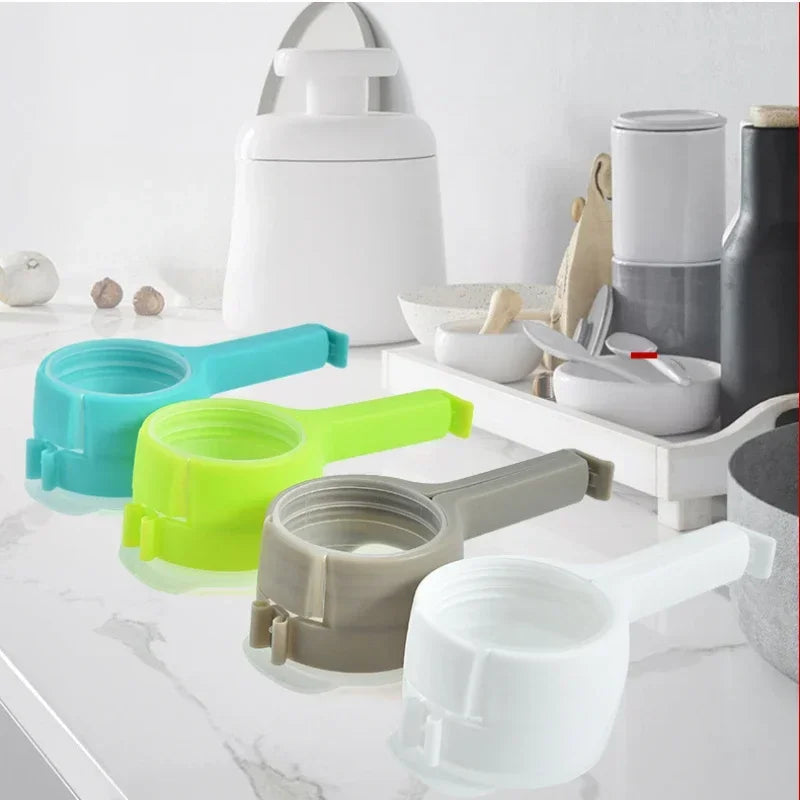 Food Storage Bag Sealing Clips With Pour Spouts