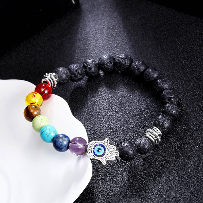 Colorful Seven Chakra Energy Beaded Bracelet