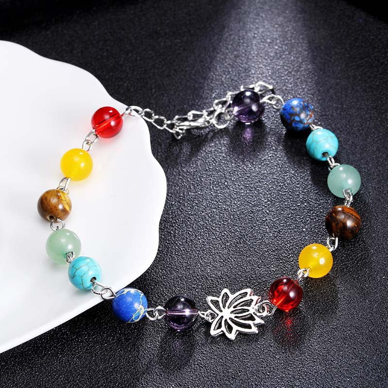 Colorful Seven Chakra Energy Beaded Bracelet