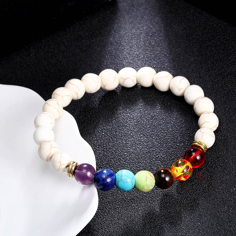 Colorful Seven Chakra Energy Beaded Bracelet