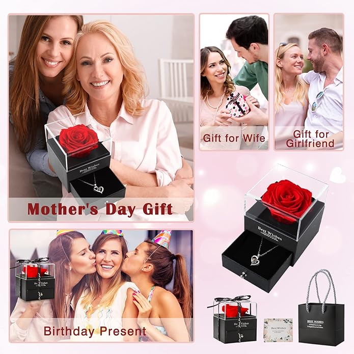 Heart Shaped Necklace with Gift Box