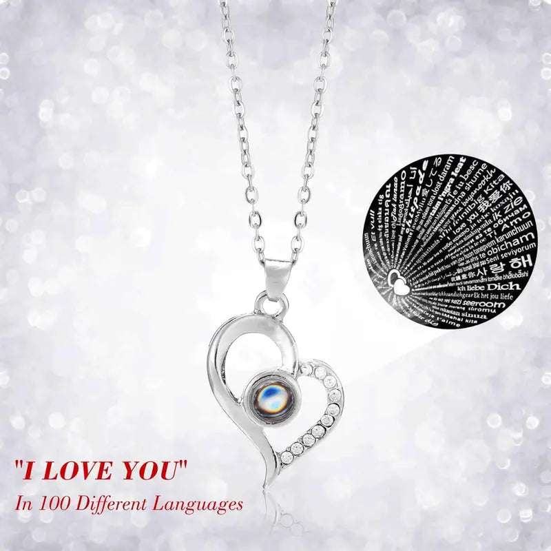 Heart Shaped Necklace with Gift Box