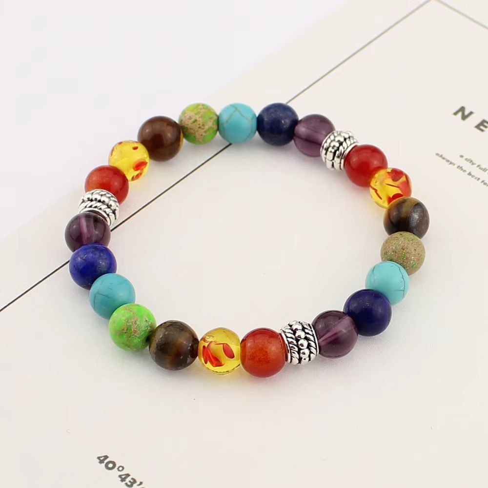 Colorful Seven Chakra Energy Beaded Bracelet