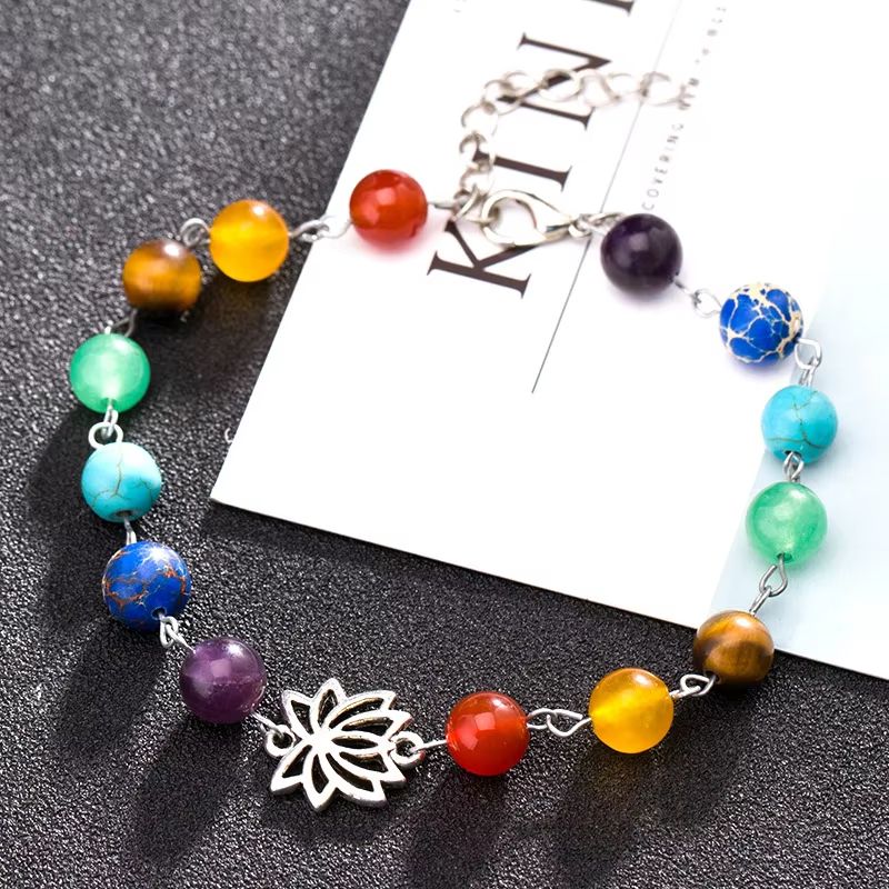 Colorful Seven Chakra Energy Beaded Bracelet