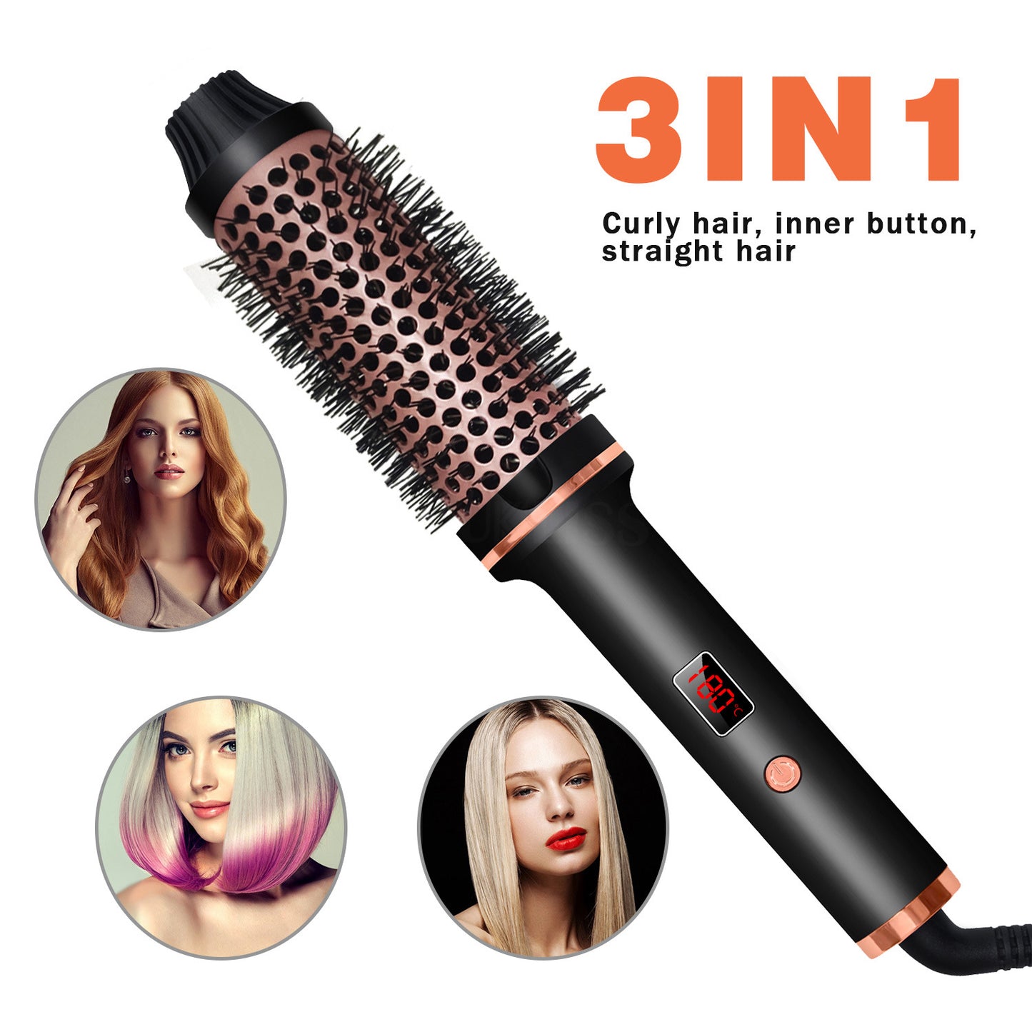 Tourmaline Ceramic Curling Brush