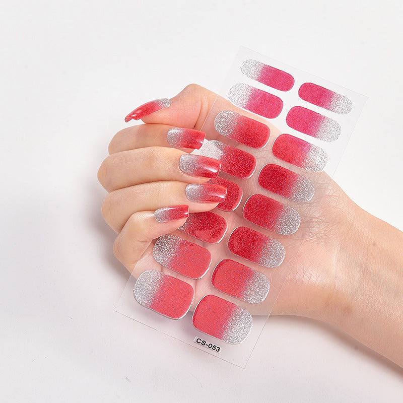 DIY Semi Cured Gel Nail Stickers