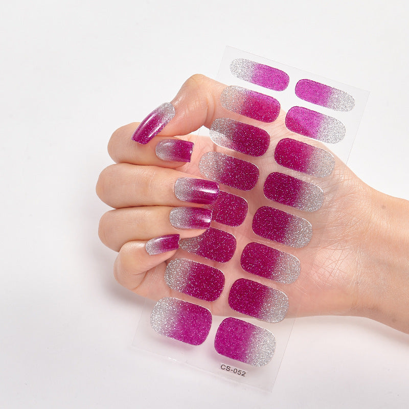 DIY Semi Cured Gel Nail Stickers