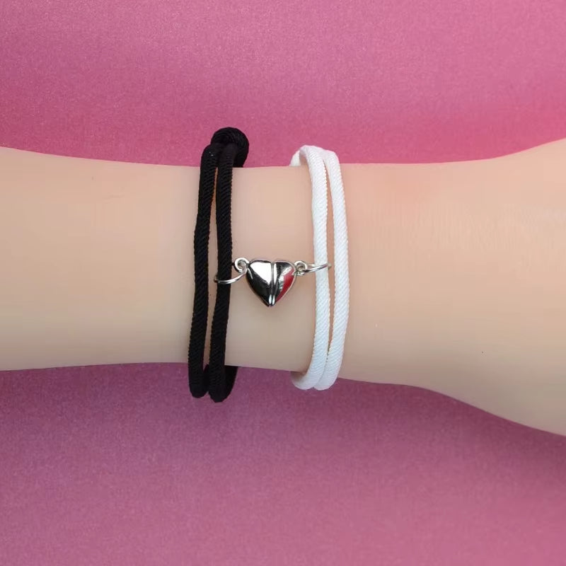 Couple Magnetic Heart Bracelet