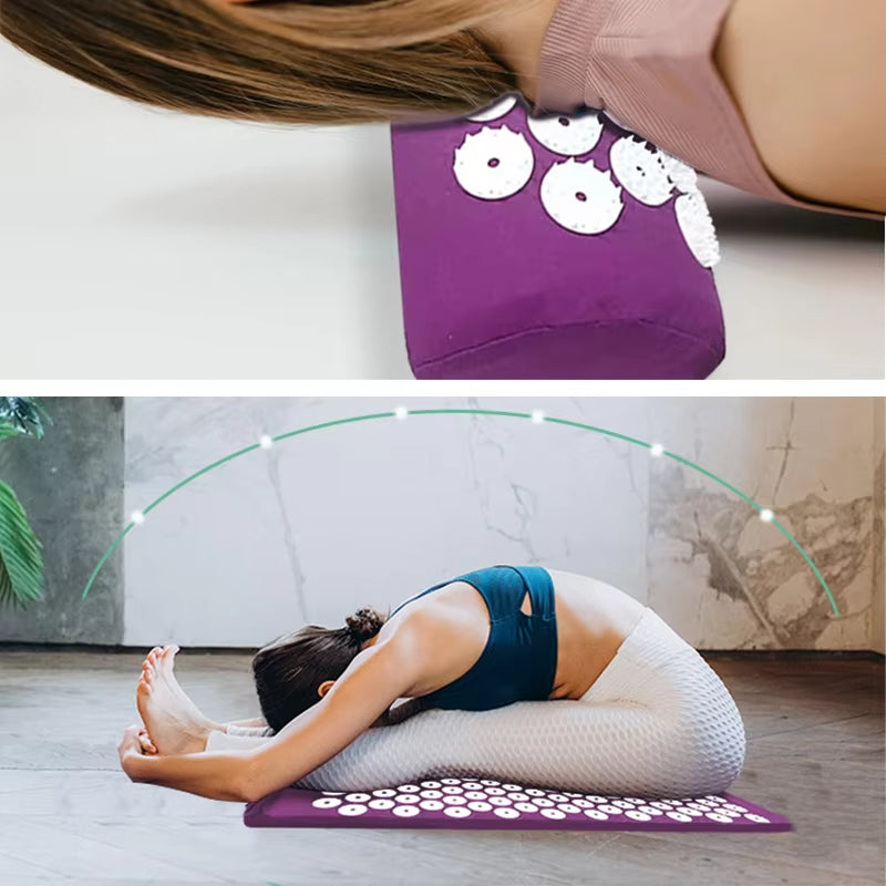 Acupressure Massage Mat Pillow Set