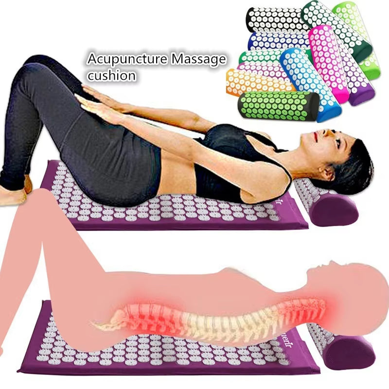 Acupressure Massage Mat Pillow Set