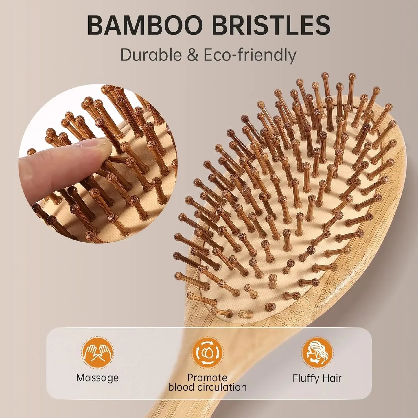 Natural Bamboo Massage Comb