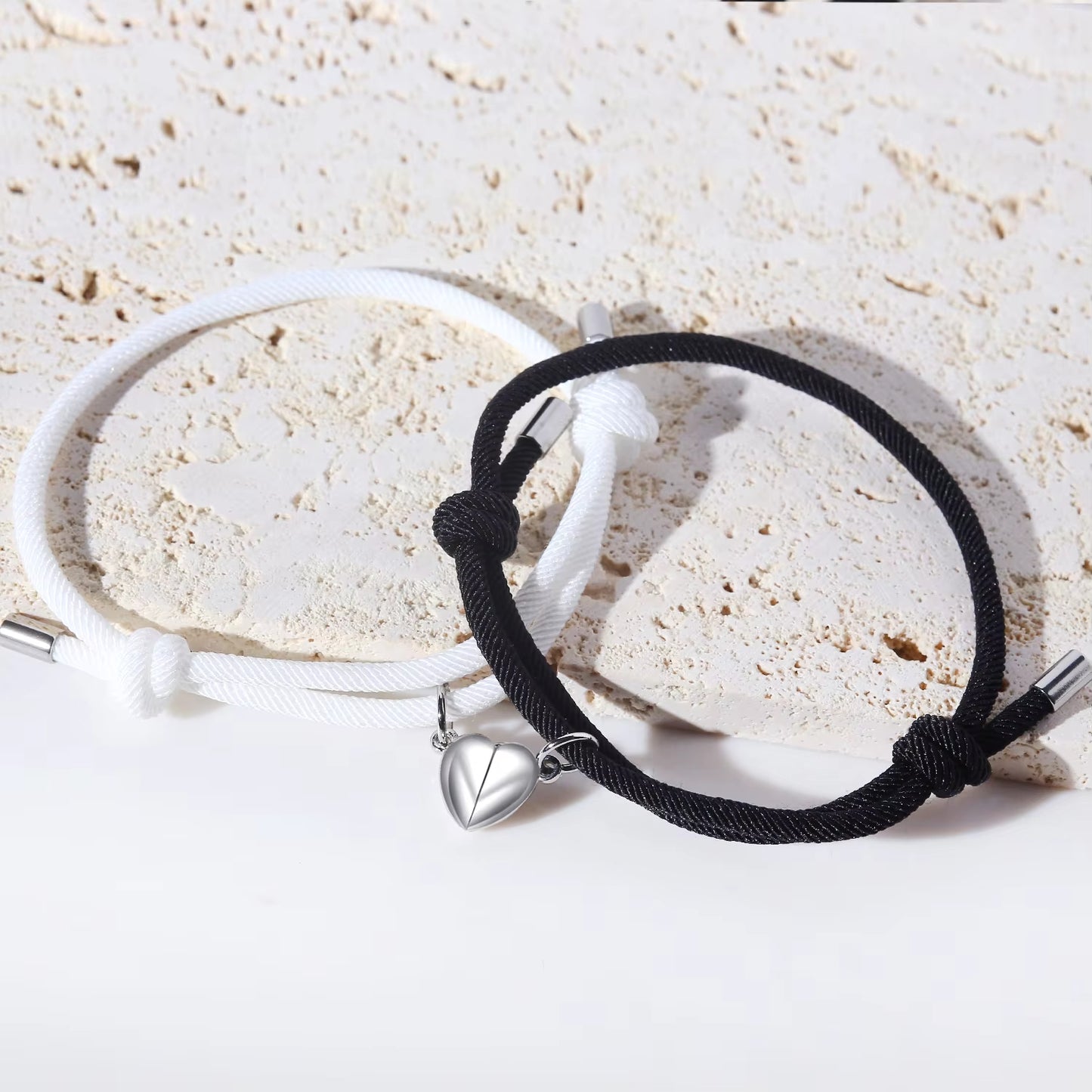 Couple Magnetic Heart Bracelet