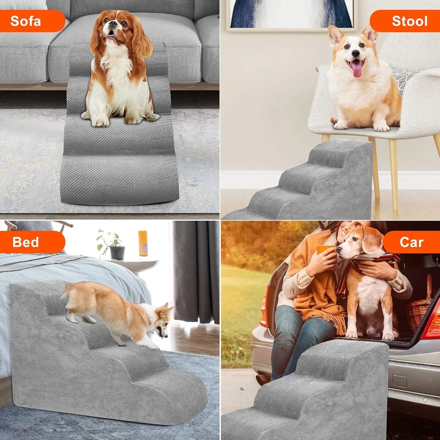 Non-Slip Pet Dog Stairs
