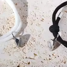 Couple Magnetic Heart Bracelet