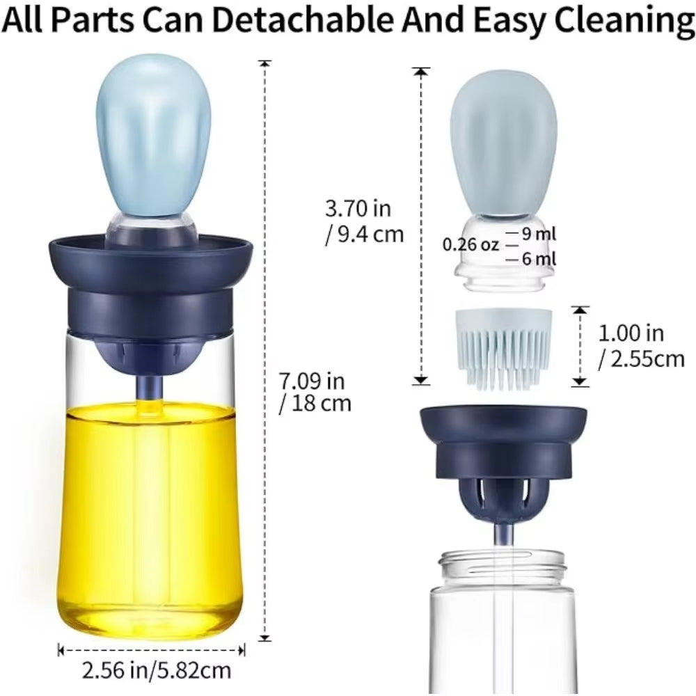 Kitchen Oil Bottle with Silicone Brush