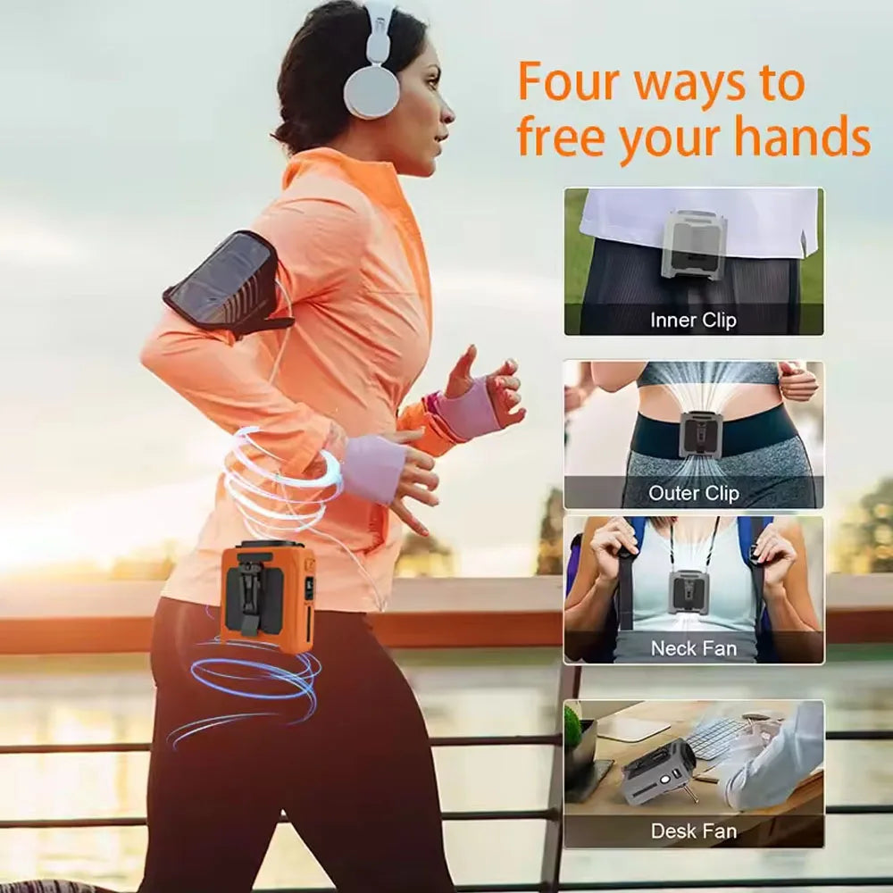 Portable Outdoor Waist Fan