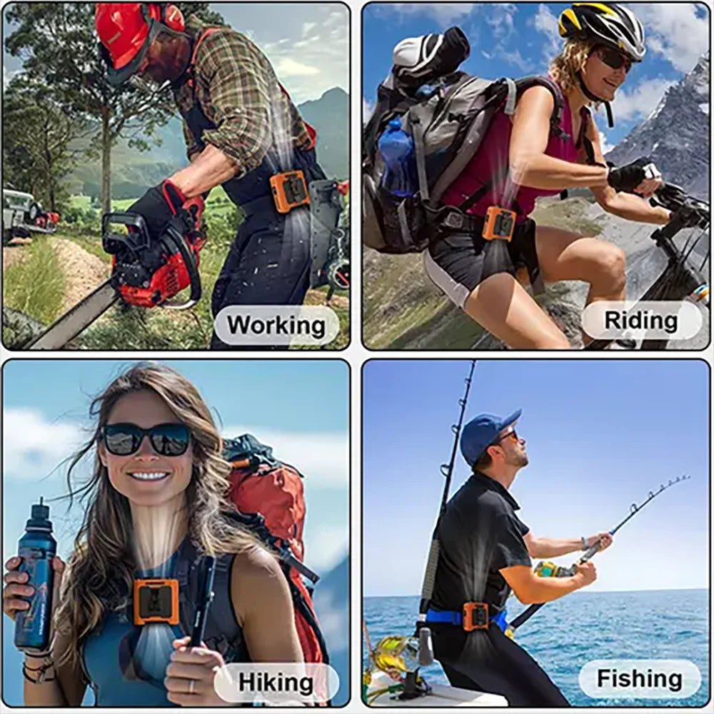 Portable Outdoor Waist Fan