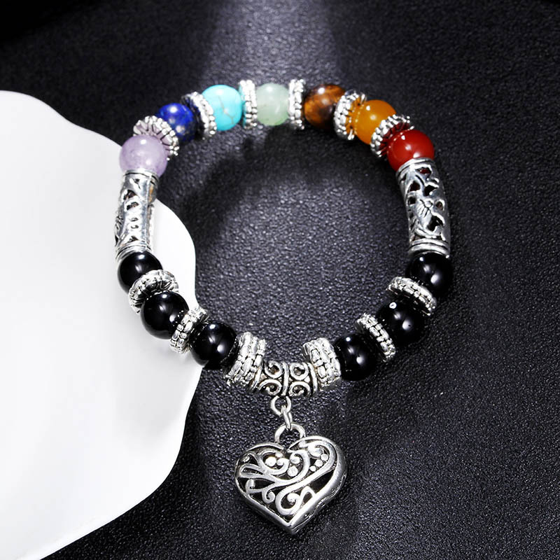 Colorful Seven Chakra Energy Beaded Bracelet
